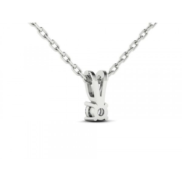 White gold pendant with 0.20 ct central diamond