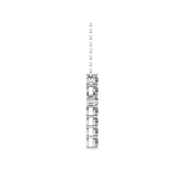 White gold cross with diamonds 1.21 ct